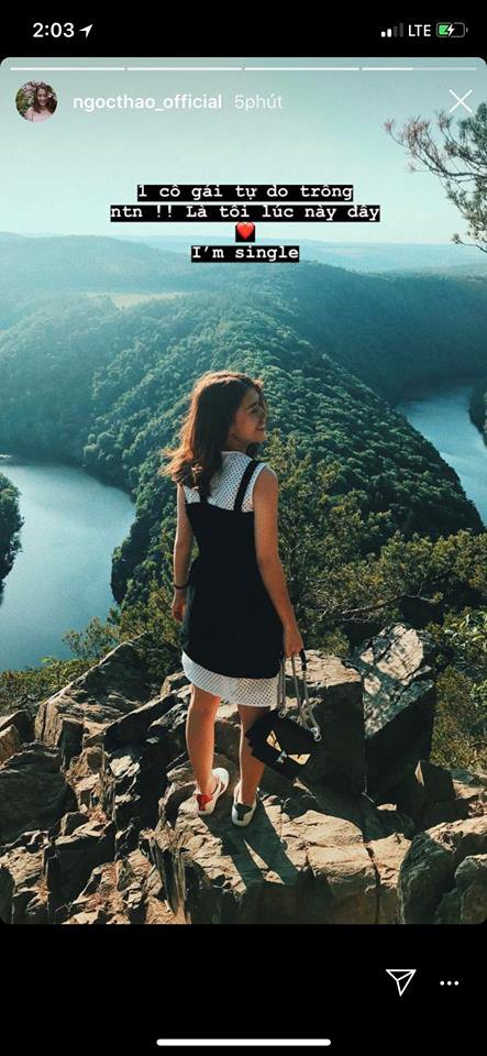 Đăng ảnh kèm caption Tôi độc thân, Ngọc Thảo bị nghi là đã chia tay bạn trai Việt kiều