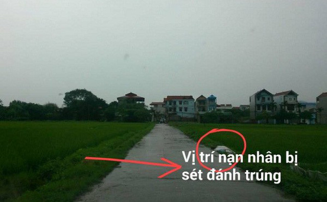 Đi cấy gặp mưa, hai người bị sét đánh tử vong ở Hải Phòng