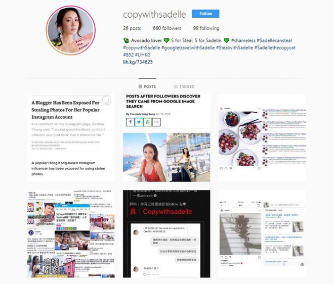 Hot Instagram Hong Kong xóa vội 95 bài đăng sau khi bị phát hiện dùng ảnh trên Google
