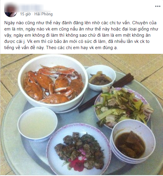 Đăng lên mạng chê mâm cơm vợ nấu không nuốt nổi, anh chồng bị cả hội chị em xông vào mắng mỏ