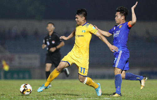 SLNA thắng trận thứ bảy liên tiếp ở V-League