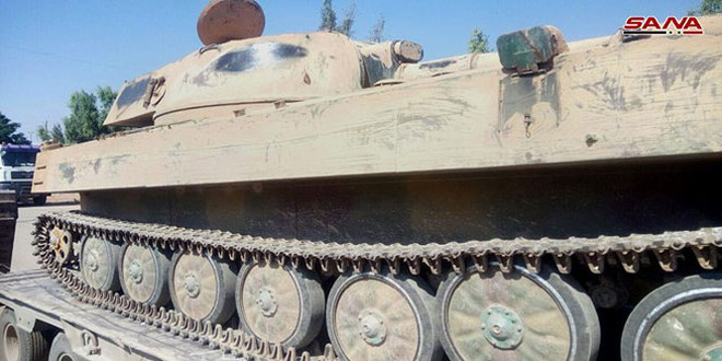 Quân đội Syria chiếm giữ hàng chục xe tăng của phe thánh chiến ở Daraa Quân đội Syria chiếm giữ hàng chục xe tăng của phe thánh chiến ở Daraa