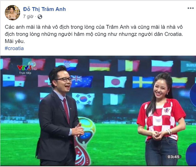 Buồn vì thất bại của Croatia, Trâm Anh vẫn muốn đại diện cho đội tuyển này sau 4 năm nữa