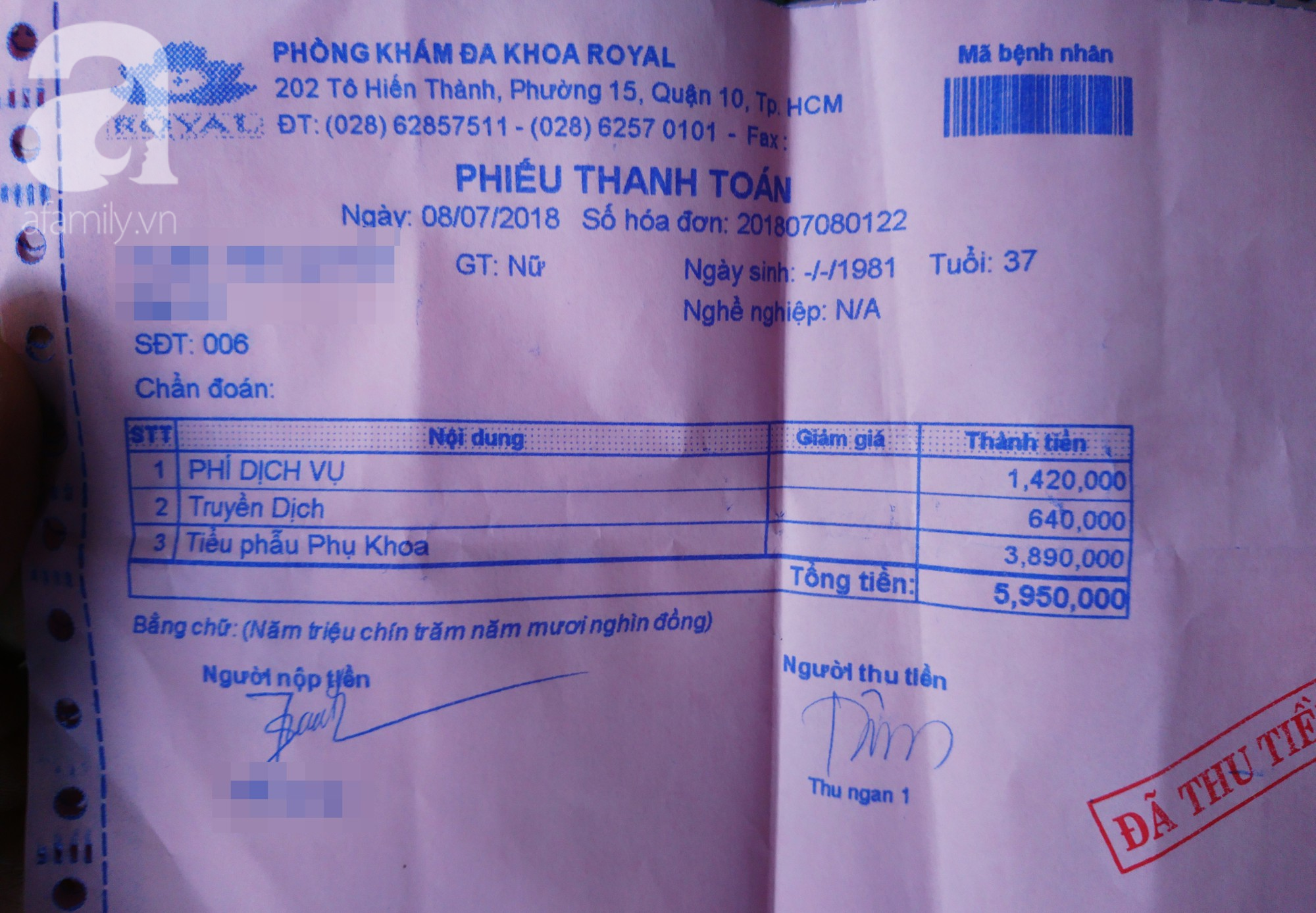 TP.HCM: Đi tháo vòng tránh thai, nữ bệnh nhân tố phòng khám đa khoa vẽ bệnh, dọa ung thư để lấy thêm tiền