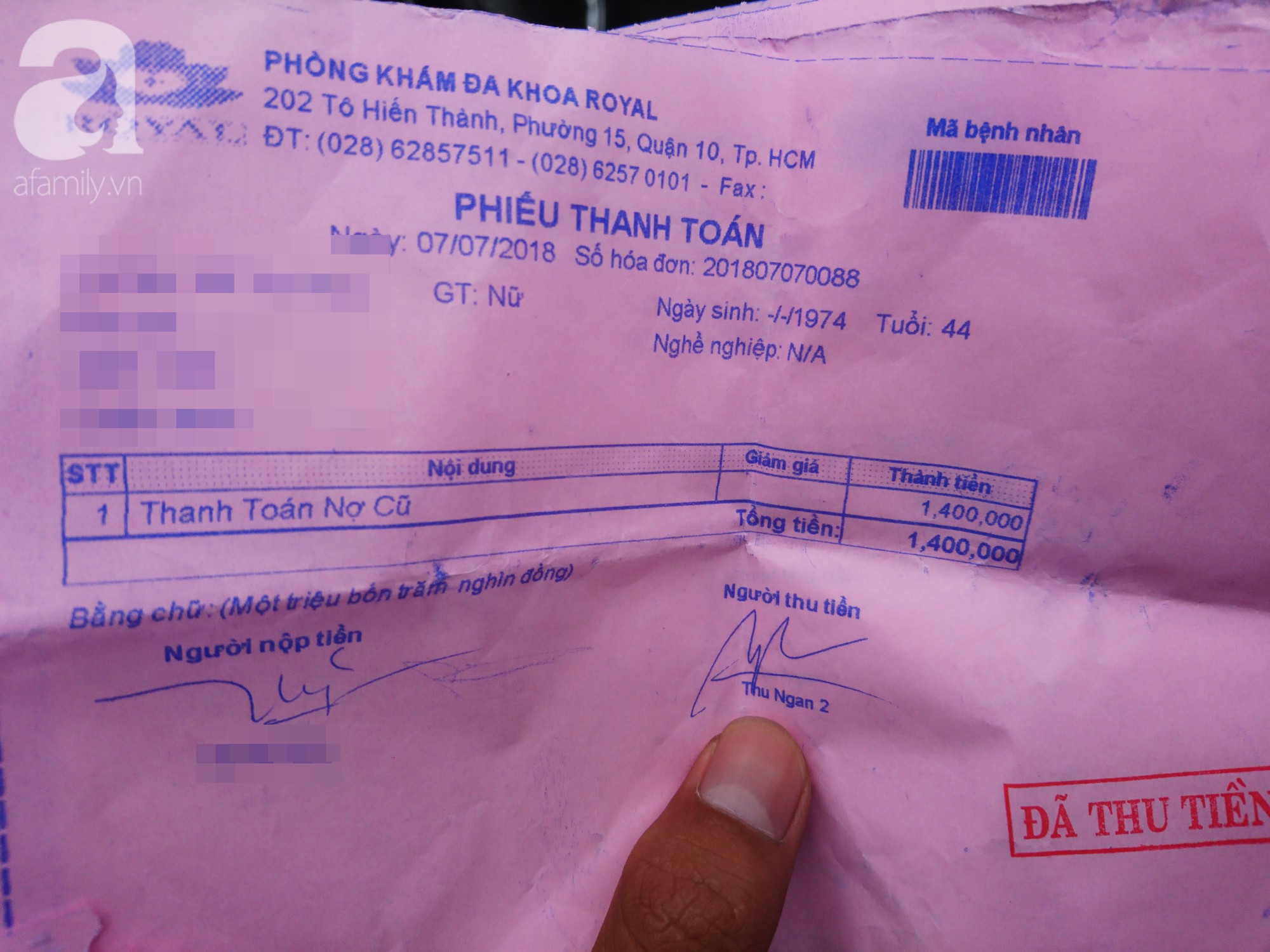 TP.HCM: Đi tháo vòng tránh thai, nữ bệnh nhân tố phòng khám đa khoa vẽ bệnh, dọa ung thư để lấy thêm tiền