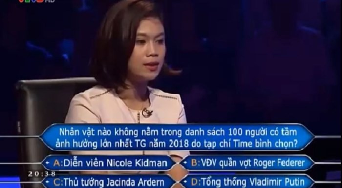 Thử một mình chống lại thế giới, cô gái nhận kết quả bất ngờ trong Ai là triệu phú Thử một mình chống lại thế giới, cô gái nhận kết quả bất ngờ trong Ai là triệu phú