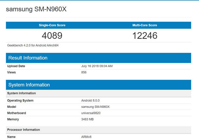 Chưa ra mắt, Note 9 đã phá kỷ lục smartphone mạnh nhất thế giới ?