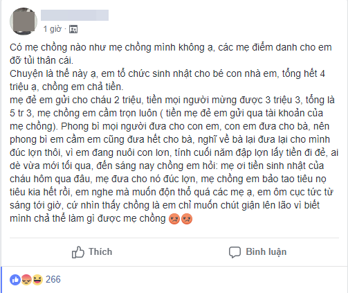 Cháu tổ chức sinh nhật, bà nội chẳng cho đồng nào còn cầm hộ, tiêu hết veo 5 triệu tiền mừng trong 1 đêm