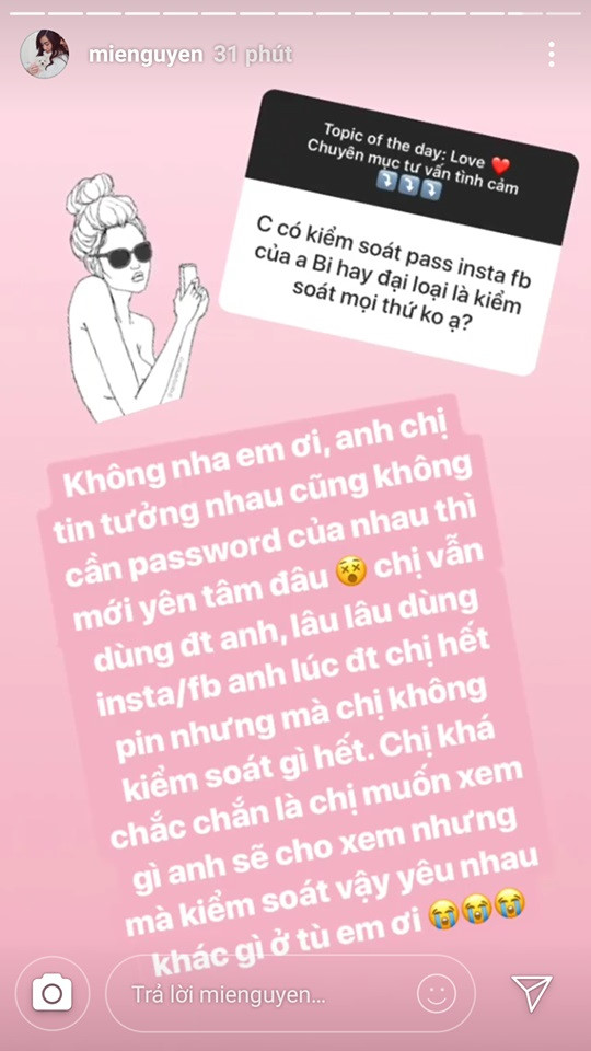 Mie nói về bạn trai giấu mặt: Yêu mà kiểm soát thì khác gì ở tù