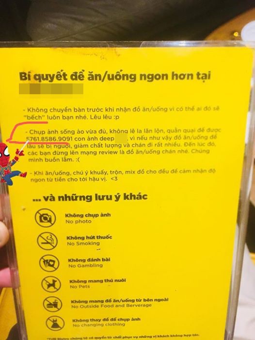 Bảng nội quy đang nổi nhất MXH lúc này: Đi ăn cỗ về mất chỗ, ở trên khuyên chụp ảnh vừa đủ ở dưới lại cấm chụp ảnh... Bảng nội quy đang nổi nhất MXH lúc này: Đi ăn cỗ về mất chỗ, ở trên khuyên chụp ảnh vừa đủ ở dưới lại cấm chụp ảnh...
