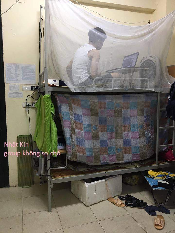 Chàng trai để bạn gái qua đêm ở kí túc xá nam khiến cả phòng 10 người mất ngủ