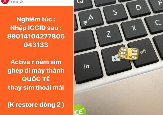 iPhone khóa mạng thành máy quốc tế, không cần SIM ghép ở VN