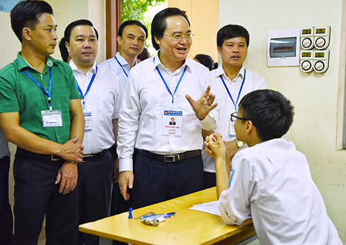 Bộ trưởng Phùng Xuân Nhạ yêu cầu báo cáo trung thực về kỳ thi THPT