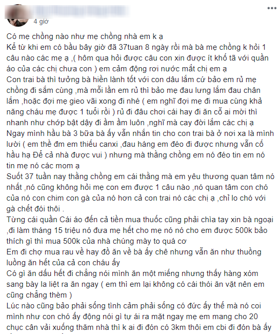 Mẹ chồng keo kiệt thu sạch lương của con trai nhưng con dâu bầu sắp đẻ không cho đồng nào, đi về muộn cũng chẳng được phần cơm Mẹ chồng keo kiệt thu sạch lương của con trai nhưng con dâu bầu sắp đẻ không cho đồng nào, đi về muộn cũng chẳng được phần cơm