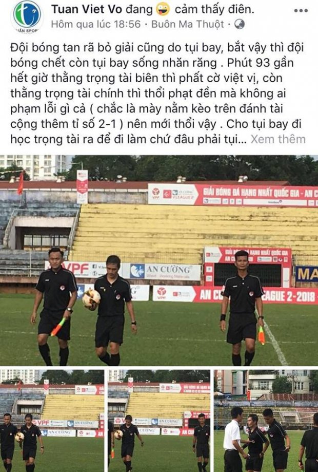 Trọng tài Việt Nam bị chửi, tố đá kèo, đánh tỷ số