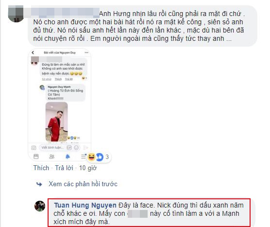 Trước nghi án bị Duy Mạnh đá xéo, Tuấn Hưng có phản ứng cực tỉnh táo