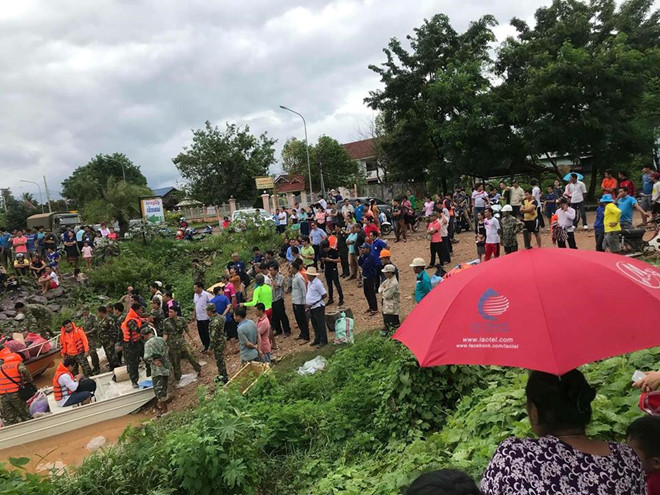 Vỡ đập thủy điện ở Lào, hàng trăm người mất tích