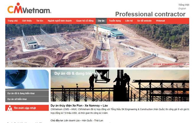 Một công ty Việt Nam tham gia dự án thủy điện bị vỡ đập ở Lào