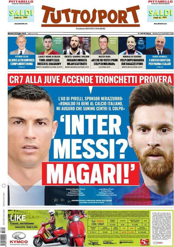 Messi tới Inter Milan, tái ngộ Ronaldo tại Serie A?