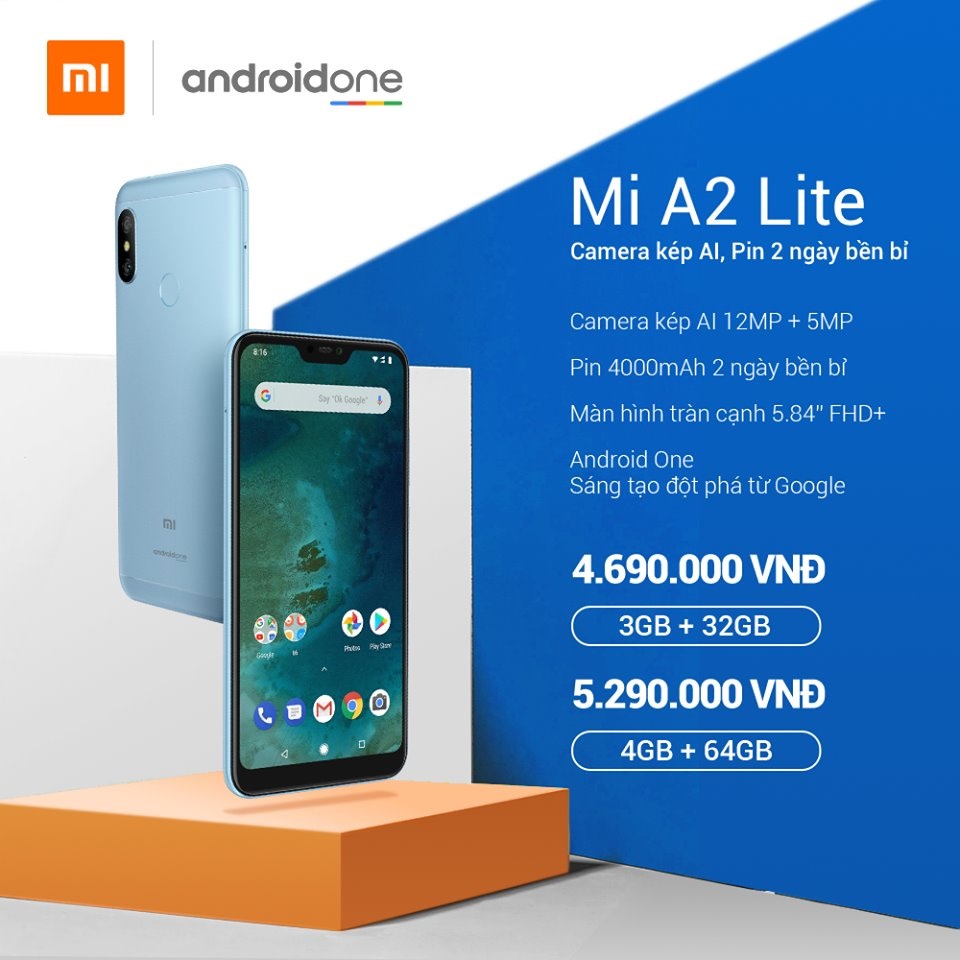 Xiaomi Mi A2 và Mi A2 Lite ra mắt, giá đắt nhất chưa tới 7 triệu tại Việt Nam