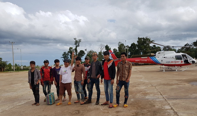 24 công nhân HAGL được trực thăng giải cứu sau vụ vỡ đập tại Lào