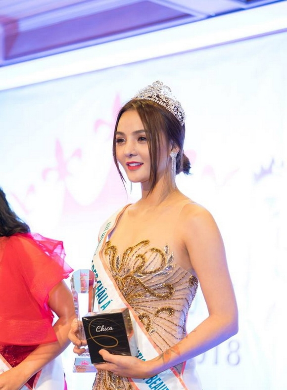 Vi Nhạn Ngọc bất ngờ đăng quang Nữ hoàng sắc đẹp châu Á tại Thái Lan