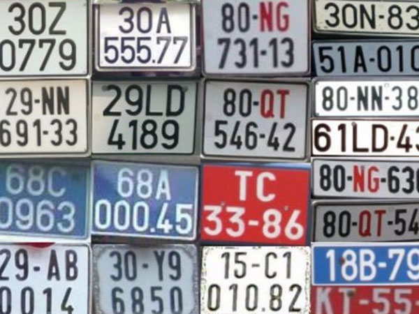 Sự thật thú vị đằng sau màu sắc của các loại biển số xe tại Việt Nam