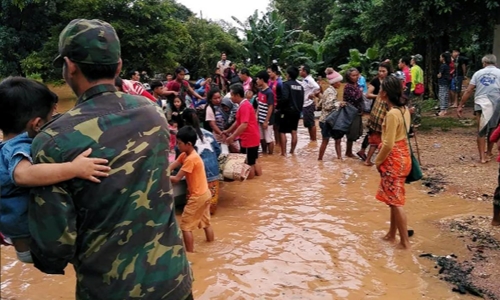 Cổ phiếu công ty Hàn Quốc mất 30% vì vỡ đập ở Lào