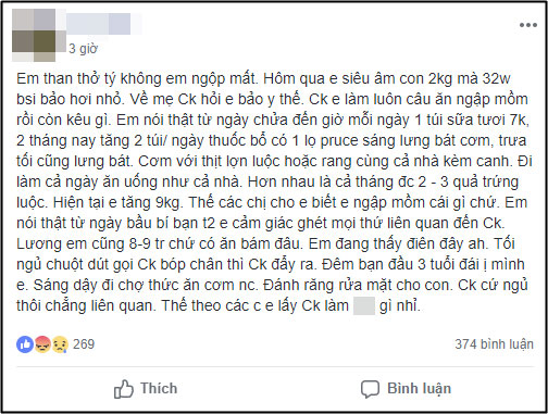 Mỗi bữa lưng bát cơm, vợ bầu bị báo thai nhỏ, chồng không quan tâm còn mắng thêm: Ăn ngập mồm còn kêu gì nữa!