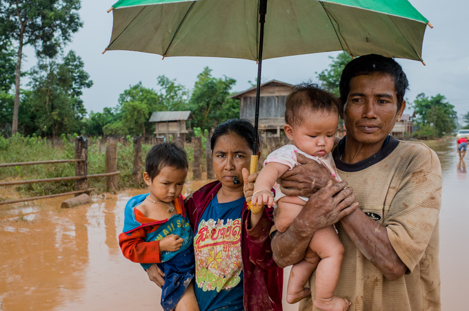 Bản ở Lào tan hoang sau sự cố vỡ đập thủy điện
