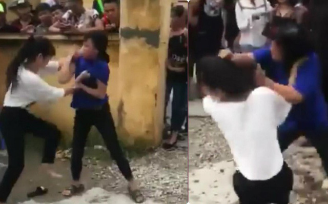 Công an đến can ngăn 2 nữ sinh đánh nhau, câu nói của người quay clip khiến tất cả phẫn nộ Công an đến can ngăn 2 nữ sinh đánh nhau, câu nói của người quay clip khiến tất cả phẫn nộ