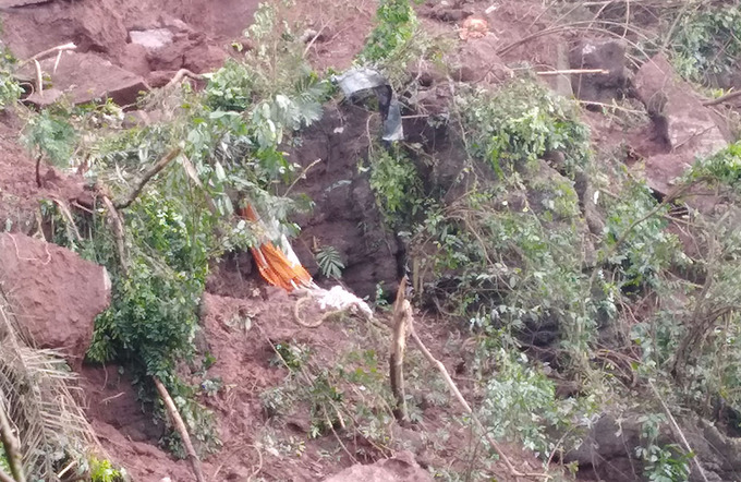 Hiện trường chiến đấu cơ Su-22 rơi ở Nghệ An