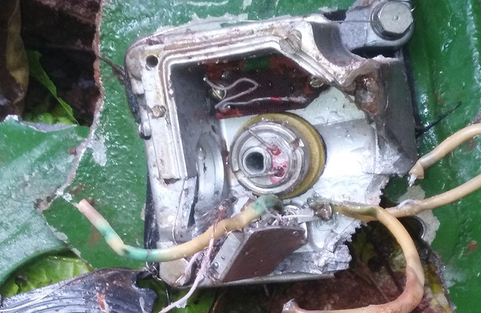 Hiện trường chiến đấu cơ Su-22 rơi ở Nghệ An