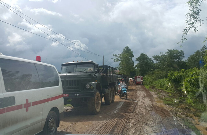 Hiện trường chiến đấu cơ Su-22 rơi ở Nghệ An