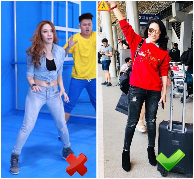 Đùi to, chân ngắn như Mỹ Tâm chọn quần jeans cẩu thả là thảm họa ngay!