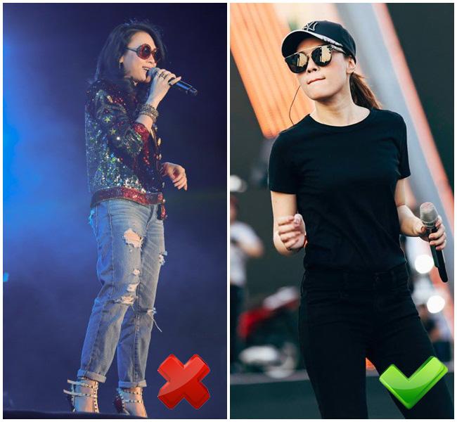 Đùi to, chân ngắn như Mỹ Tâm chọn quần jeans cẩu thả là thảm họa ngay!