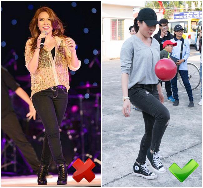 Đùi to, chân ngắn như Mỹ Tâm chọn quần jeans cẩu thả là thảm họa ngay!