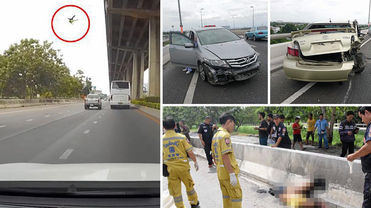 Thái Lan: Đang đi trên đường, người dân hoảng hồn phát hiện người đàn ông từ trên trời rơi xuống