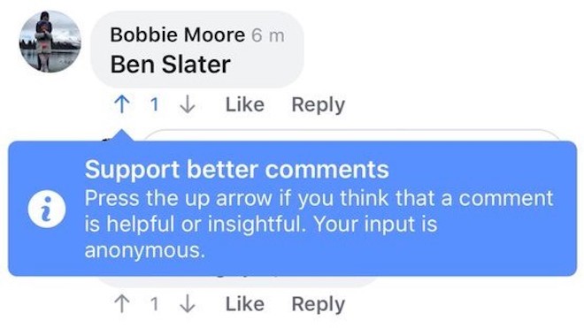 Facebook đang thử nghiệm tính năng chấm điểm bình luận trên diện rộng