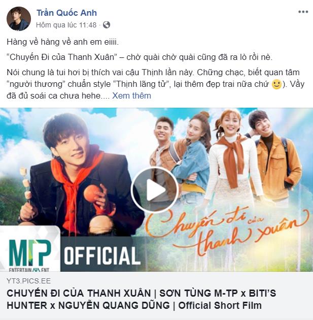 Sơn Tùng M-TP lại lọt top 6 thế giới trong Chuyến Đi Của Thanh Xuân Sơn Tùng M-TP lại lọt top 6 thế giới trong Chuyến Đi Của Thanh Xuân
