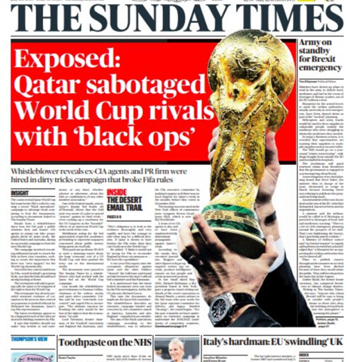 Qatar bị cáo buộc giành quyền đăng cai World Cup 2022 bằng chiến dịch bôi nhọ