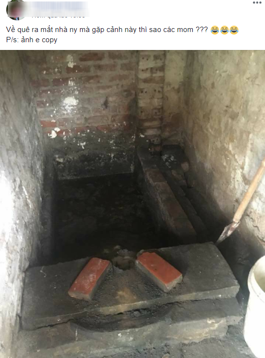 Về ra mắt nhà chồng tương lai, gặp ngay bệ xí xổm kê 2 hòn gạch làm chỗ ngồi, hội chị em hỏi nhau sẽ tính sao?