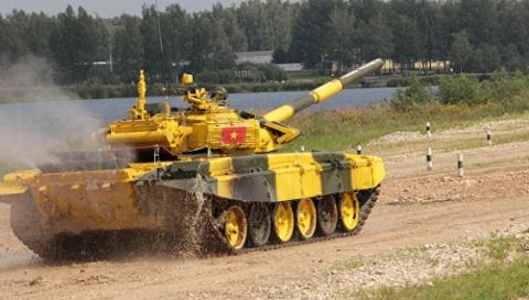 Tăng T-72B3 Việt Nam diệt 1 mục tiêu tại Tank Biathlon 2018