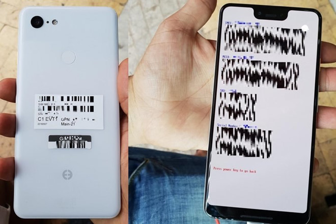 Rò rỉ ảnh Google Pixel 3 màn hình khuyết sâu hơn iPhone X