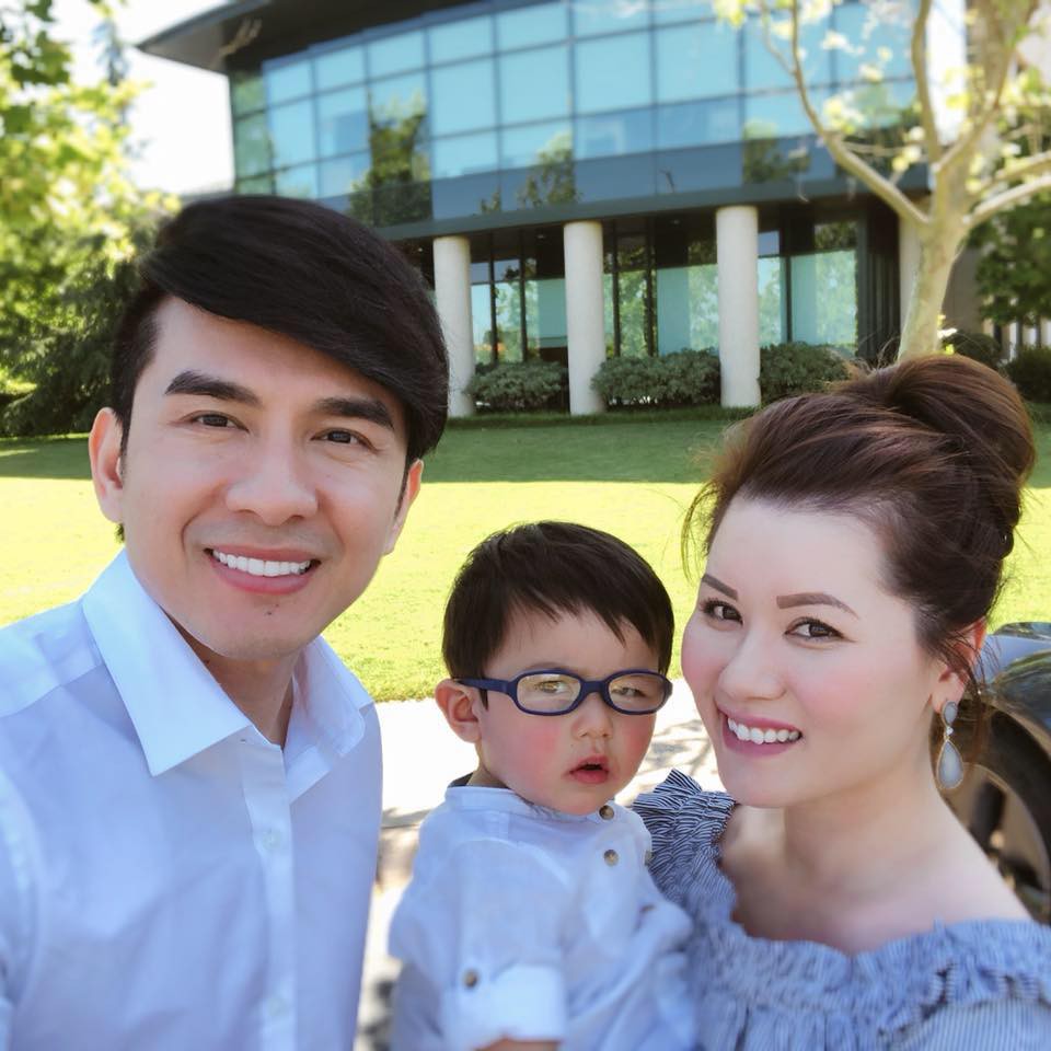 Lúc mới cưới, nhiều người gièm pha nhan sắc, 5 năm sau, vợ Đan Trường xinh đẹp rạng ngời