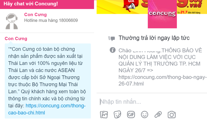 Hết treo thưởng 1 tỷ, Con Cưng lại nhắn tin trấn an không bán hàng dỏm cho khách