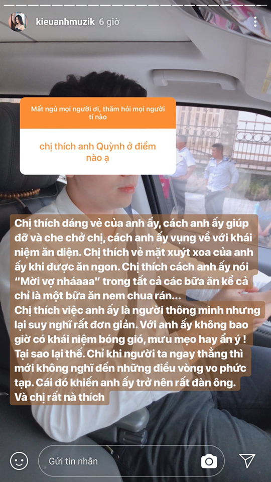 Không chỉ khiến chị em phát hờn khi khoe bức thư tay thời yêu xa, ca nương Kiều Anh còn để lộ những điều cực đàn ông của Văn Quỳnh