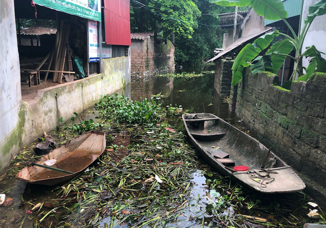 Vỡ đê bối ở Hà Nam, cả trăm hộ dân sống khổ trong biển nước
