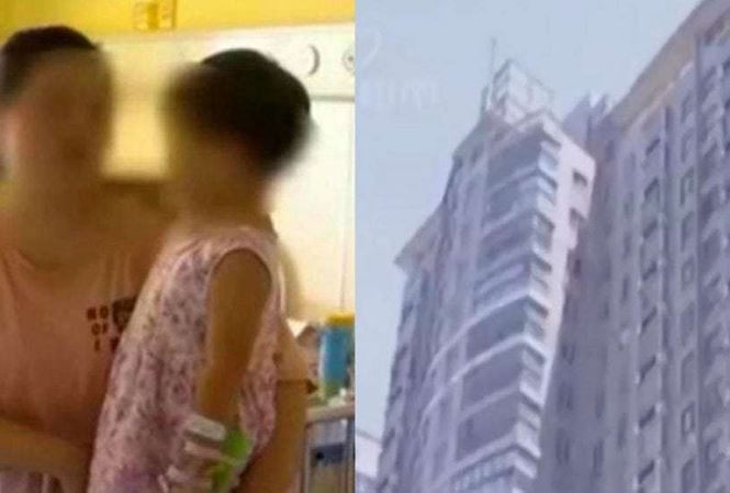 Ngã từ tầng 17 xuống đất, bé 2 tuổi đứng lên đi lại bình thường