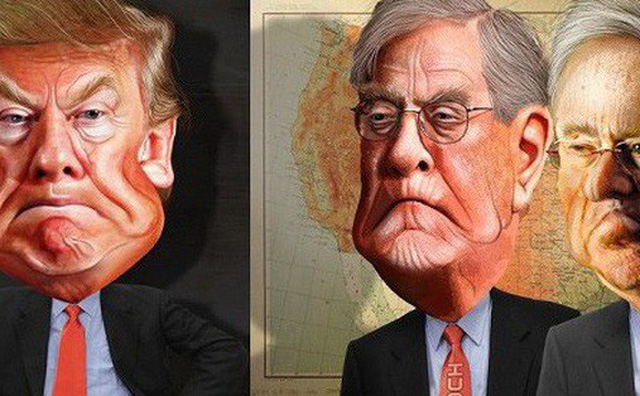 Ông Trump công khai tuyên chiến với gia đình tài phiệt Koch, đảng Cộng hòa thiệt thân trước thời khắc quyết định